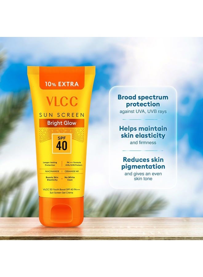 VLCC 3D Youth Boost Sunscreen Gel Creme, SPF40 PA +++, 100g, multi - Image 4